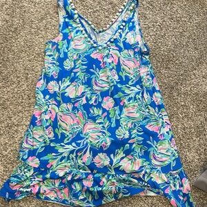 Lilly Pulitzer Multicolor Pom Pom Trim Top